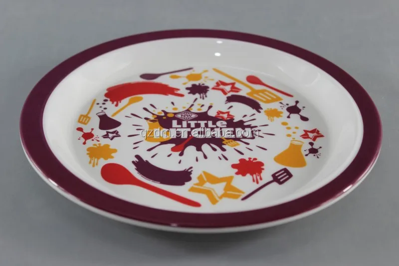 Strong Melamine Kid's Dinner Plate FDA LFGB