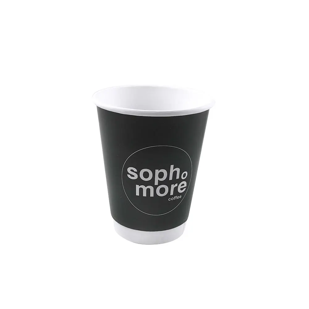 Gobelets Carton Jetables 33cl - 300 Pcs - VERY WOOD - Pour Café, Boissons Chaudes Et Froides