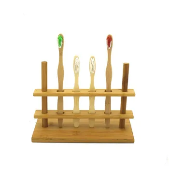 bamboo toothbrush standing natural display larger holder