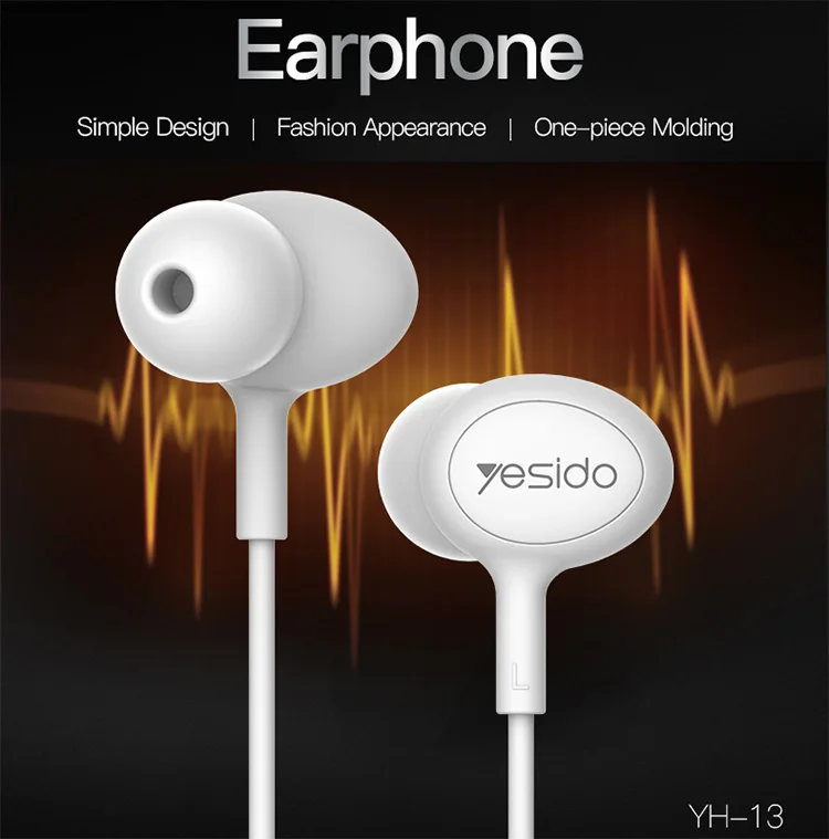 Fashionable Small Handsfree In Ear Headset 3.5Mm Wired Hifi Stereo Earphone With Mic