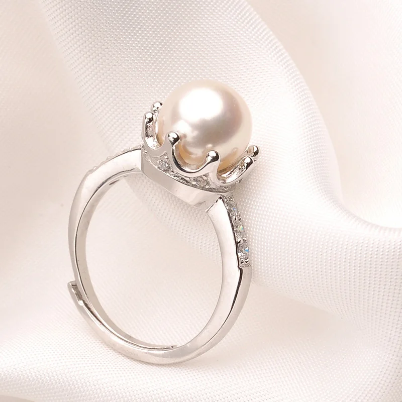 2015 Latest Pearl Ring Design Elegant Crown Ring - Buy Latest Pearl ...