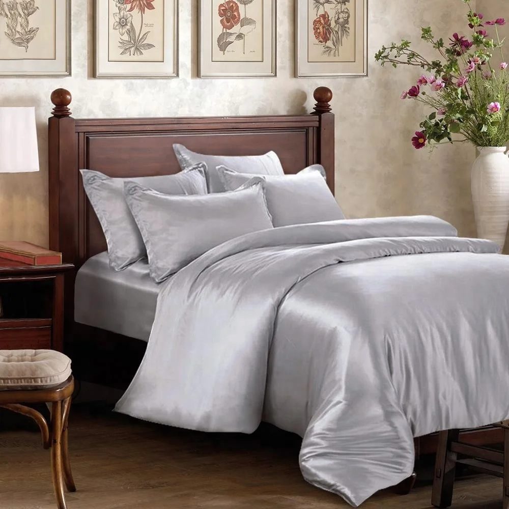 Oem Odm 100 シルク寝具セットスーパーキングサイズ 19 ミリメートルシルク布団カバーフラットシートシーツ枕カバー Buy 100 シルク寝具セット 19 ミリメートルシルクベッドシート シルク布団カバー Product On Alibaba Com
