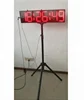 Indoor usage 6 digit LED clock red color