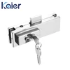 Glass door hardware central lock patch fitting for frameless glass sliding doors