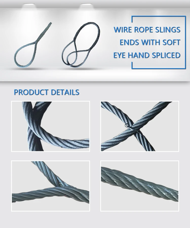 Heavy Load Capacity Lifting Wire Rope Sling/steel Wire Rope Cargo Net
