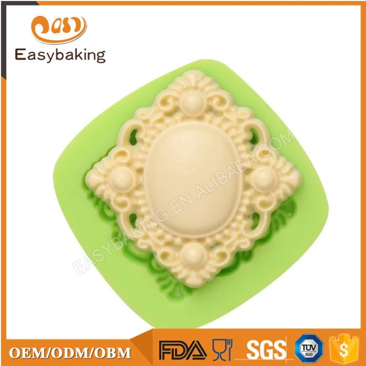 ES-3703 Gorgeous pendant silicone fondant molds for cake decoration