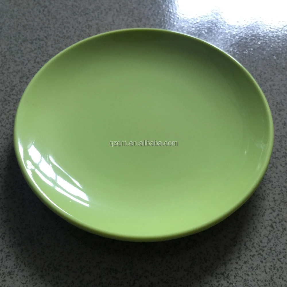 Green Melamine Dinner Plate/Decorative Melamine Dish