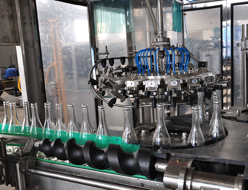 葡萄酒啤酒调味品 vinagre 玻璃瓶灌装机