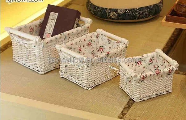 small wicker storage baskets