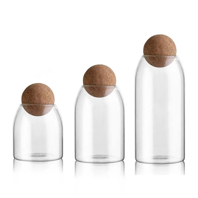 500ml Borosilicate Clear Glass Jars With Cork Lid Buy Large Glass