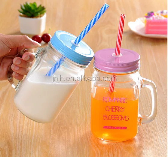 glass drink jar 002