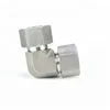China Factory Supply Stainless steel 90 degree 3000 psi compression din2353 elbow tube fitting
