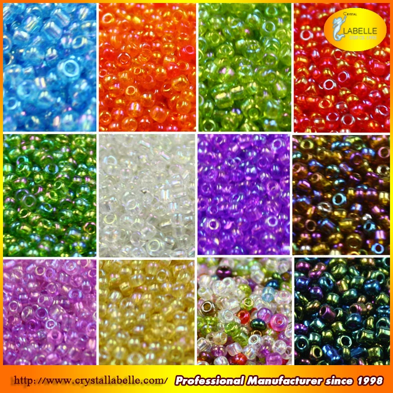 2mm de cristal bolas de semillas 10/0 semillas japonés cuentas con