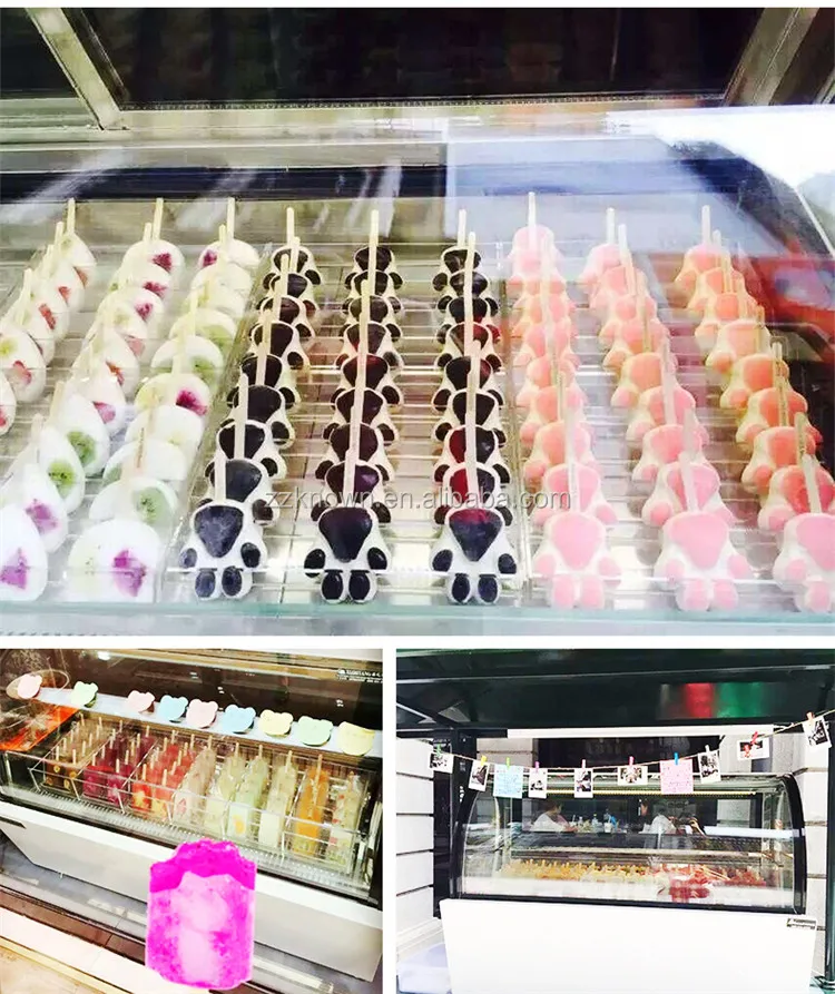 Counter Top Ice Cream/popsicles Showcase Deep Freezer For