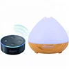 Wifi Essential Oil Diffuser,Compatible with Alexa, 400ml Wood Grain Ultrasonic Aromatherapy Humidifier for Office Home