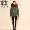 Wholesale fashion lady orange winter coats rabbit fur coat cape for women
