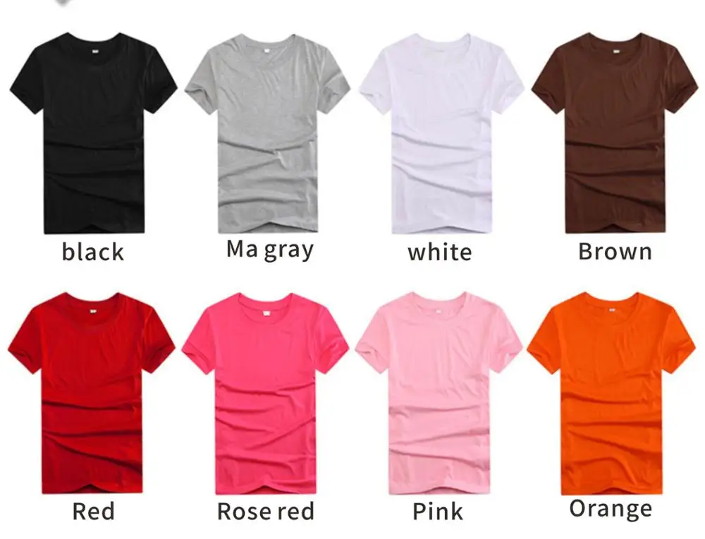 Wholesale high quality 160g polyester cotton Customized T-Shirts for men