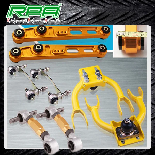 Civic EG gold rear lower control arm&Front upper control arm rear camber kit.jpg