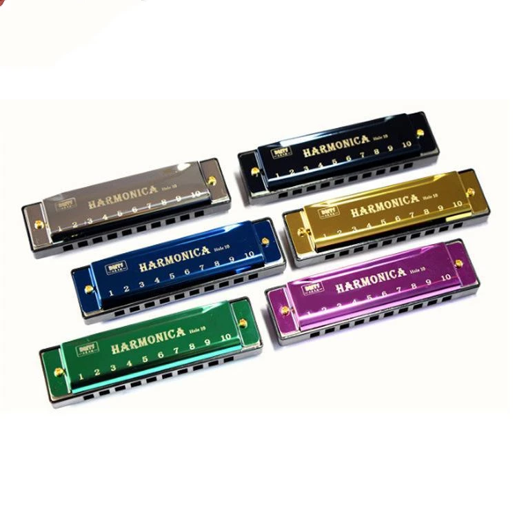 Wholesale Novelty Shell Titanium Harmonica 10 Hole Buy Harmonica