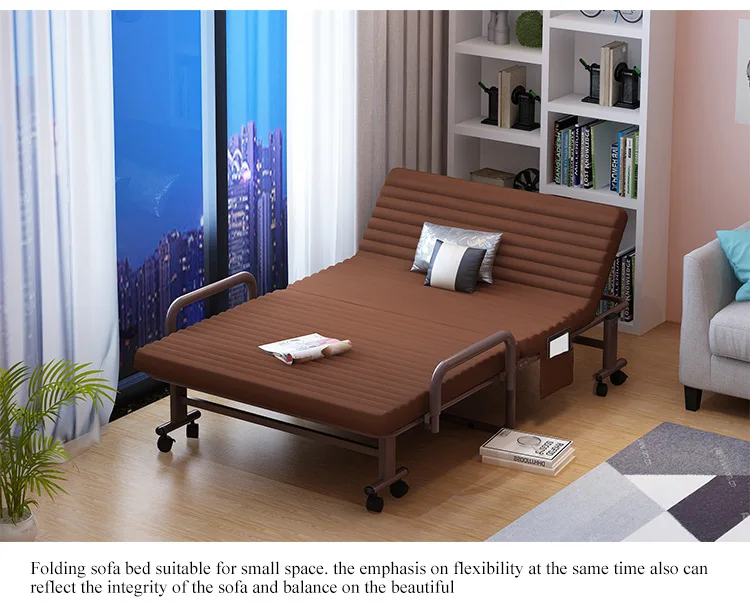 European Style Mobile Single Folding Soft Bed Adjustable Furniture Sofa ...