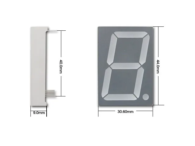China manufacturer led 7 segment display rgb 1.5 inch 7 segment led bicolor display