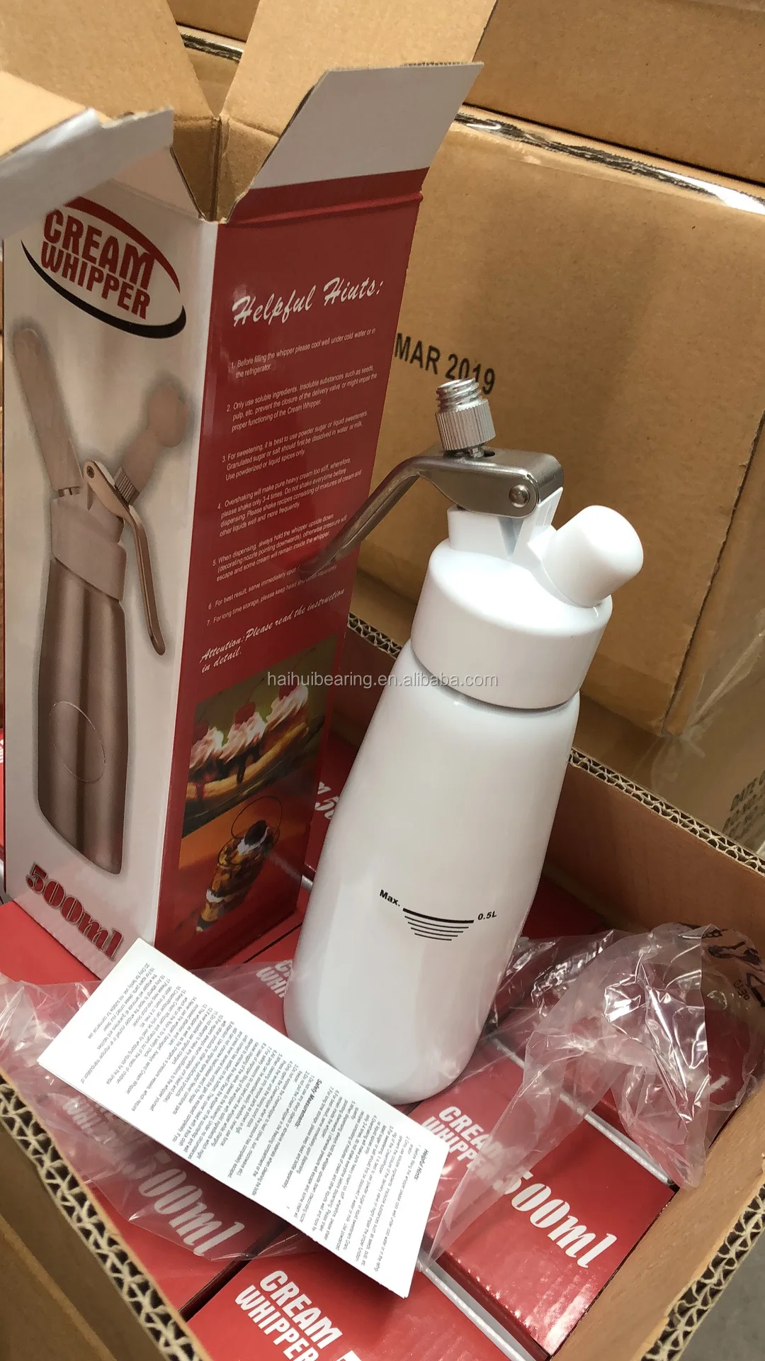 250ml/500ml/1000ml Aluminum Whipped Cream Dispenser / Stainless Steel