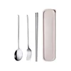 High quality 18/10 Stainless Steel Black Spoon and Fork Cutlery Set