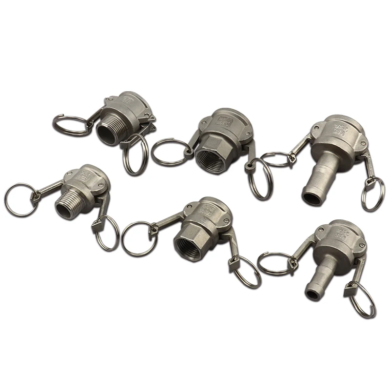 316 Stainless Steel 1/2" Camlock Quick Disconnect Cam & Groove Fitting