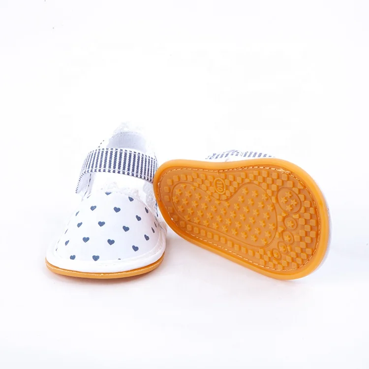 Lovely summer dots soft sole baby sandals girls newborn baby shoes