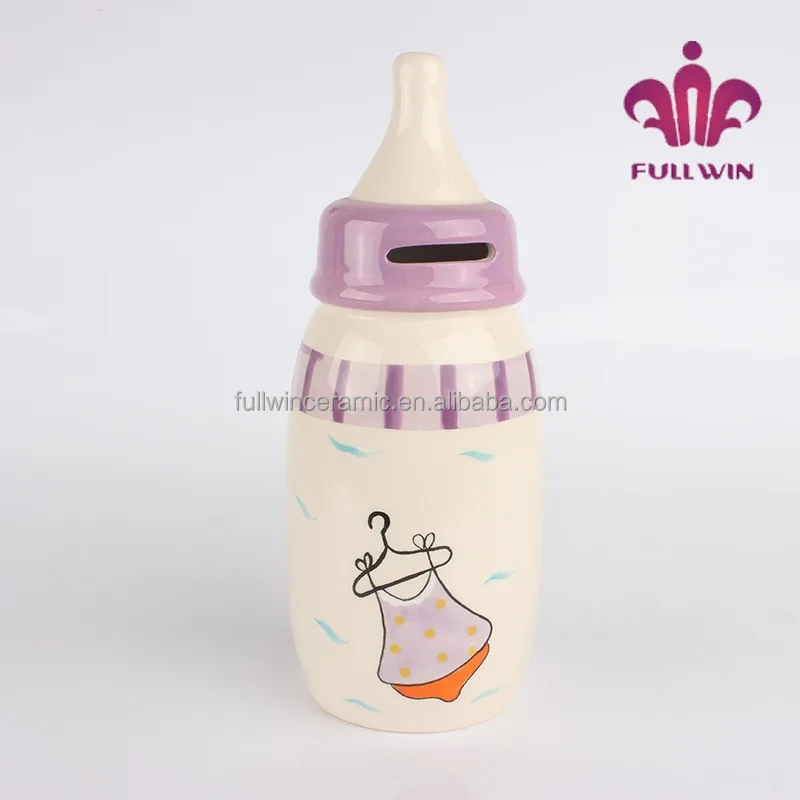 baby bottle piggy bank