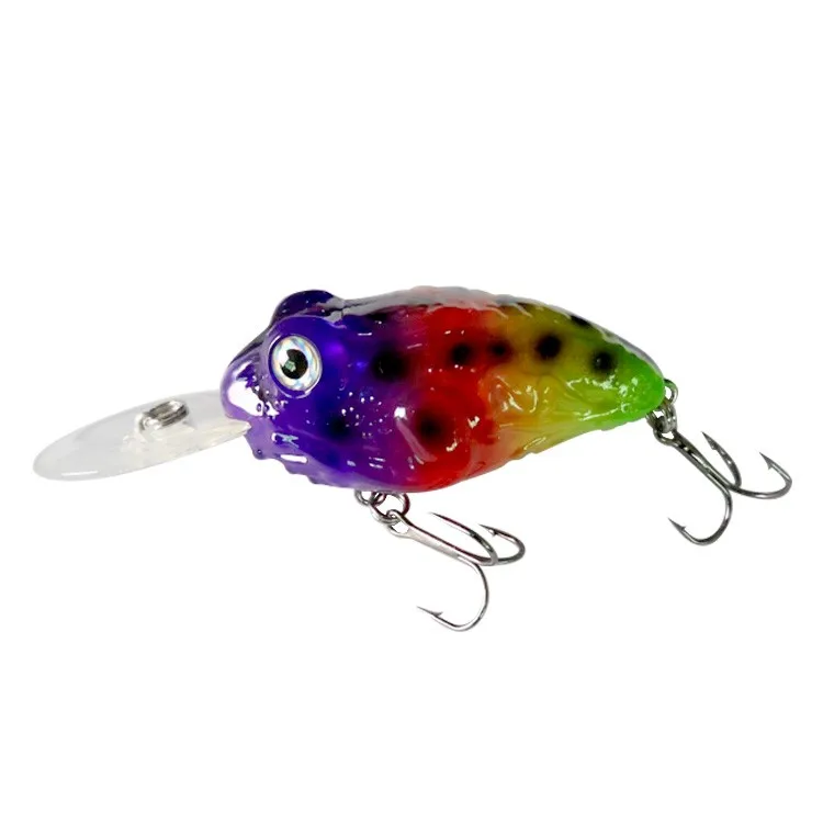 3'' 75mm Frog Crank Baits Minnow Fishing Lure Crankbait Hard