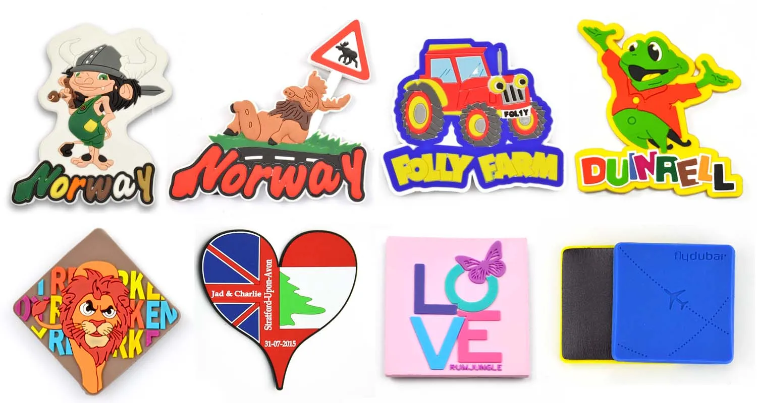Selling well all over the world gifts set 3D pvc silicone custom fridge magnet for fridge