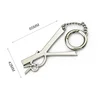 Handbag Hardware Nickel Plated Metal Hang Tag with Chain and Spring Hook, Custom Letters Metal Logo Tag for Bags