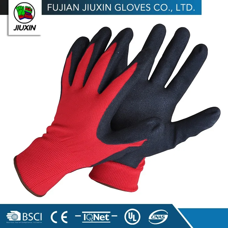 High Quality Hot Sale Custommade Comfortable Women Red Nitrile Gloves
