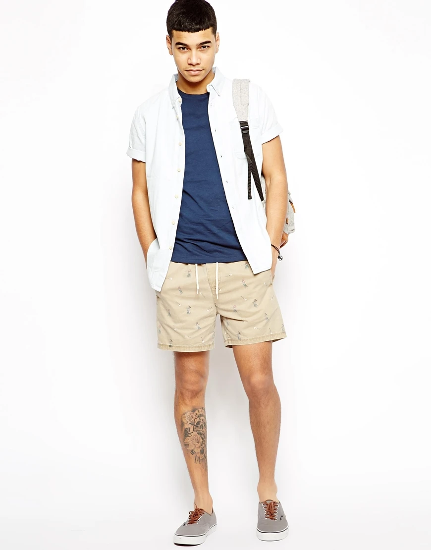 color khaki shorts