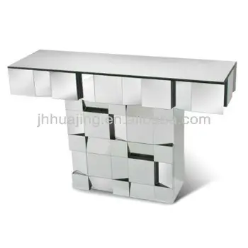 Contemporary Mirrored Furniture On Contemporary Style Decorative Art Deco Multifaceted Mirrored Furniture Console hall Table Dressing Multifaceted Contemporary Mirrored Furniture On Contemporary Style Decorative Art Deco Multifaceted Mirrored Furniture Console hall Table Dressing Multifaceted