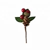 Wholesale Christmas Picks Artificial Mini berry pick pinecone for Gift box Box Accessories