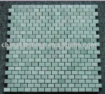 Outside Door Decoration Ming Green Subway Natural Marble Mosaic Tile Outside Door Decoration Ming Green Subway Natural Marble Mosaic Tile