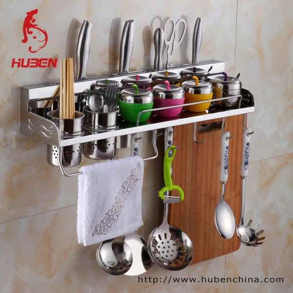 304 Montado En La Pared de la Cocina de Acero Inoxidable Estante de