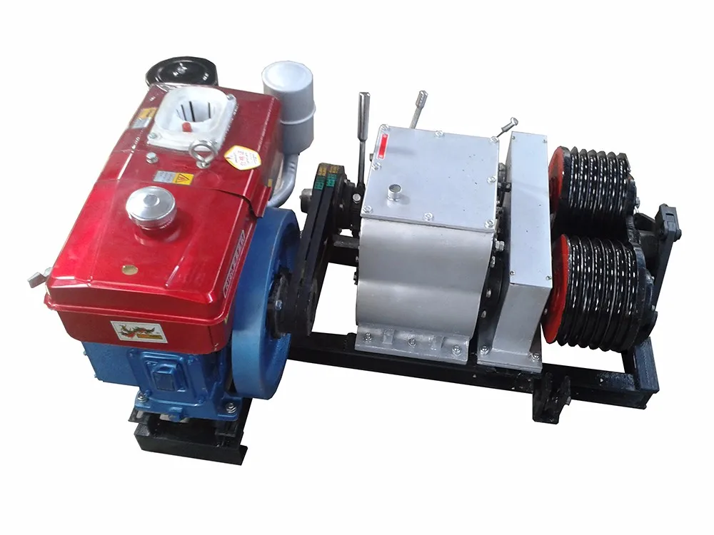 Double Capstan 5t Cable Pulling Winch With Diesel Engine Buy Double