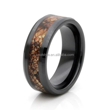 New Design So Cool Men S Jewelry Rings Guy Gift Snake Camo Inlay New Design So Cool Men S Jewelry Rings Guy Gift Snake Camo Inlay Cubic Zirconia Ceramic Wedding