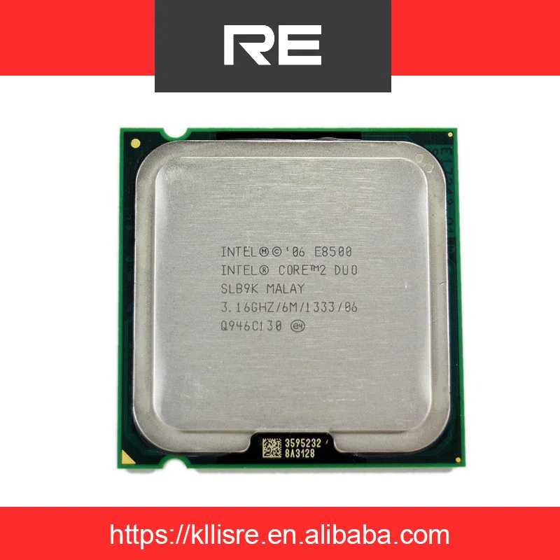 Intel Core 2 Duo E8500 3.16 GHz 6M Dual-Core Processor Socket 775 CPU SLB9K