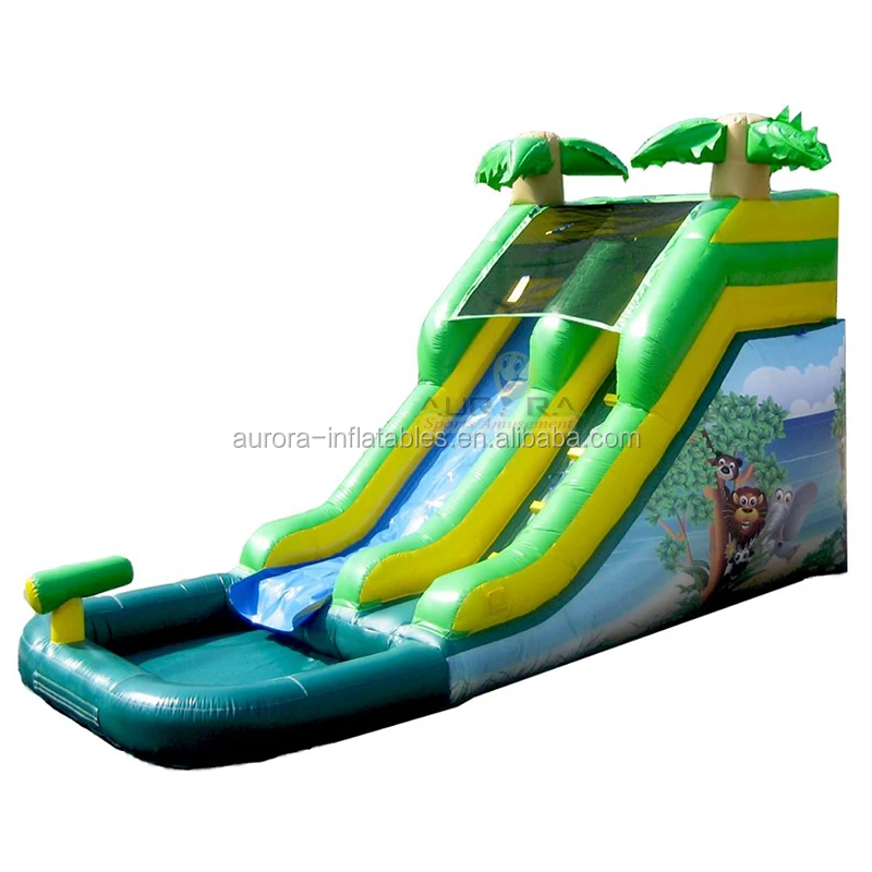 Popular Palm Tree Water Slide Water Slides Waterslide Pool Commercial
