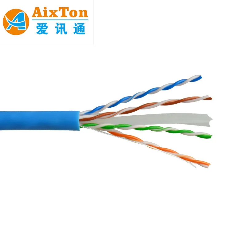 Aixton Utp Cat6 Cable 4 Pairs 23awg 0.56mm Cca Cat 6 Lan Cable 1000ft