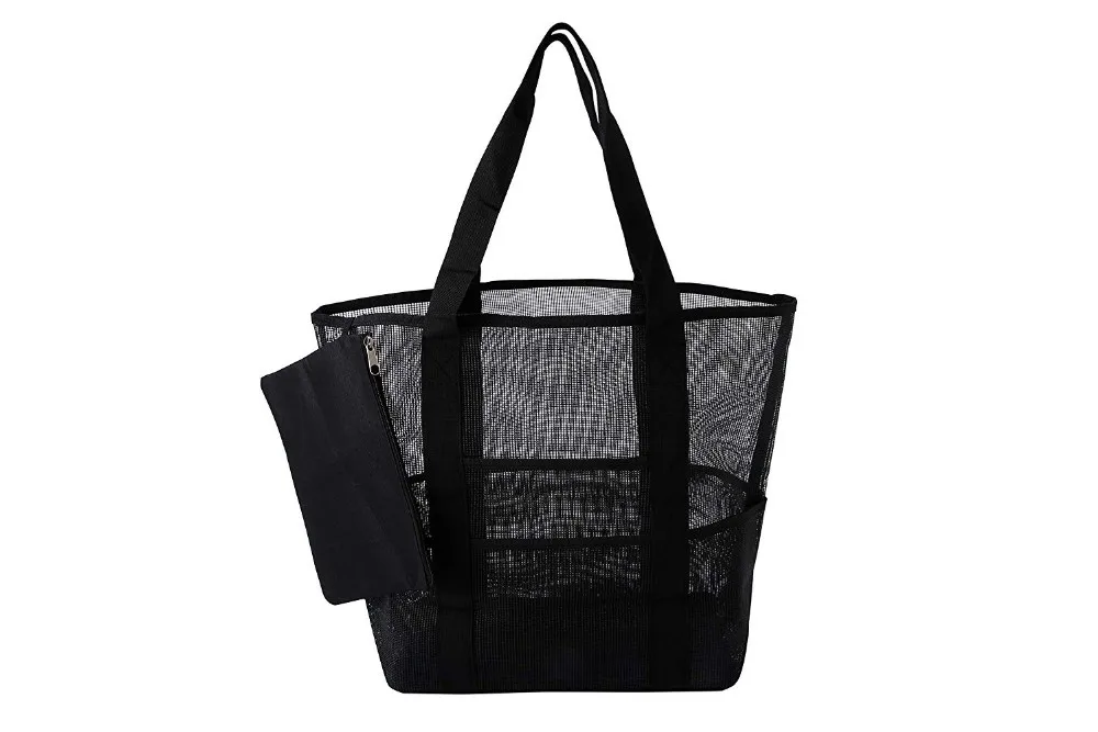 Mesh Beach Tote Bag Shopping Net Bag Summer Extra Large Capacity Mesh
