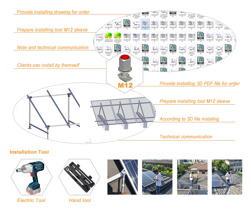 Flexible Easy Installation Anodized Aluminum Rail for Solar Panel System 300w