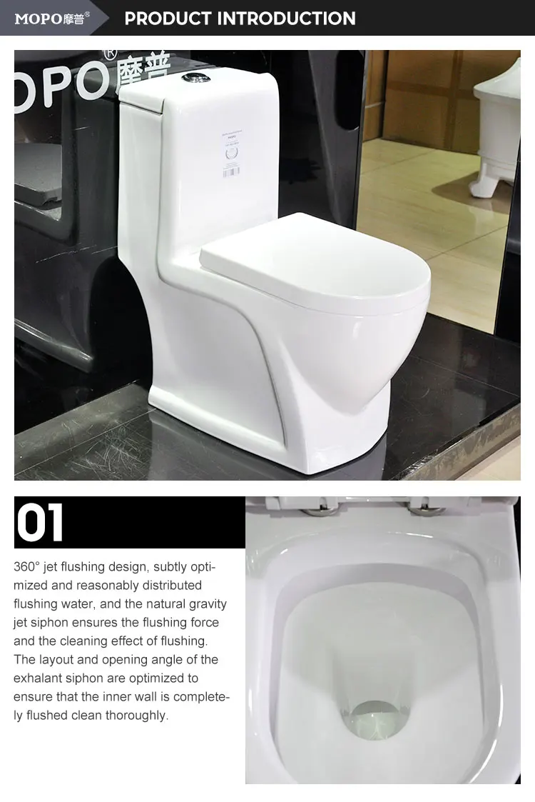 Chinese Toilet Manufacturers Wc White Ceramic One Piece Toilet Commode