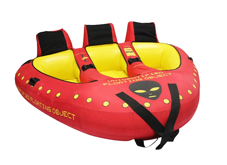 Inflatable 3 Person Rider Towable Boat - Perfect for Water Fun