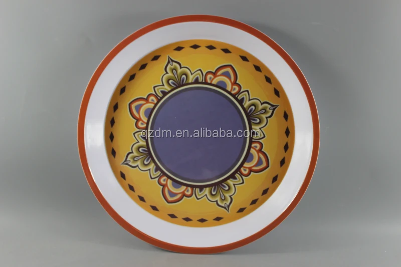 12inch Plastic round tray Melamine serving tray
