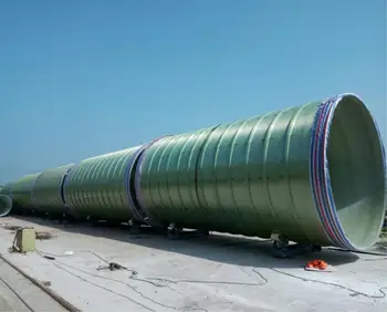 4750mm Large Diameter Underground Frp Pipes Grp Pipes For Power Plant ...